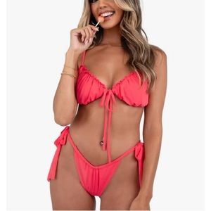 Kittenish S hot pink bikini